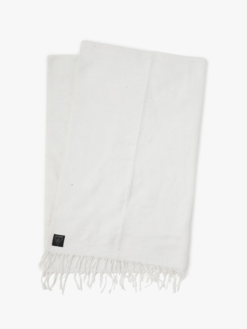 Solid Mexican Blanket 詳細画像 white 3