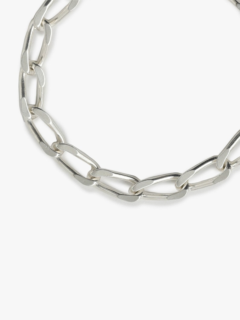 Silver Long Curb Bracelet（L） 詳細画像 silver 2