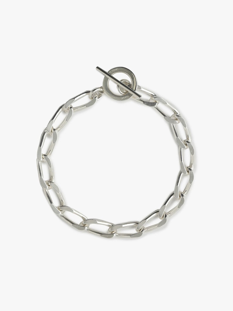 Silver Long Curb Bracelet（L） 詳細画像 silver 2