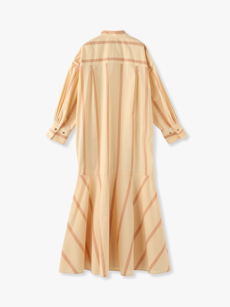 Light Cotton Striped Dress 詳細画像 light orange 3