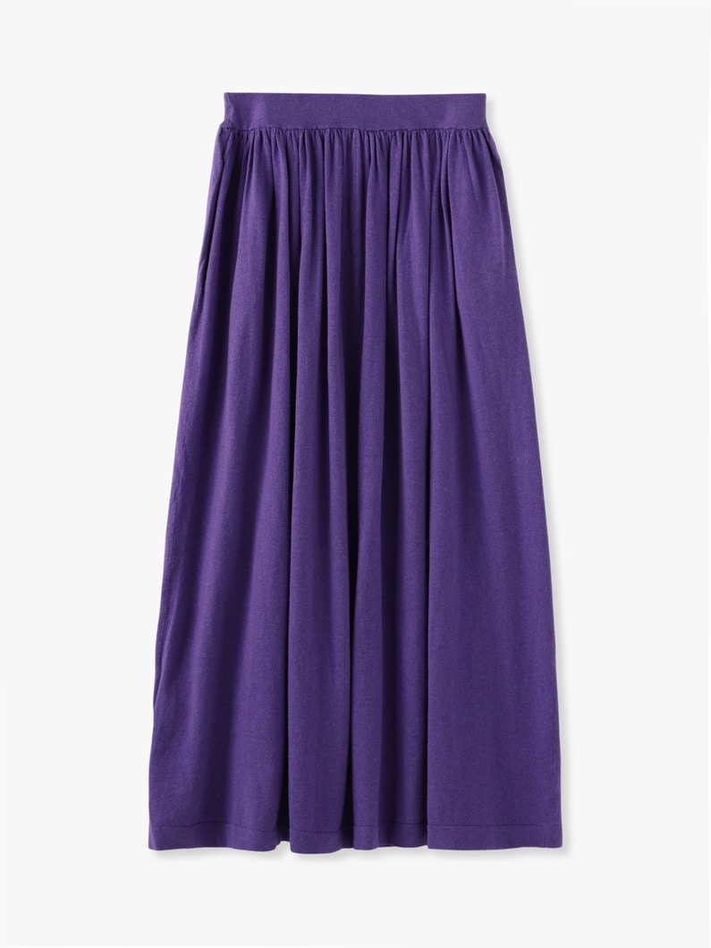 Claudia Gather Skirt (purple/navy) 詳細画像 navy 3