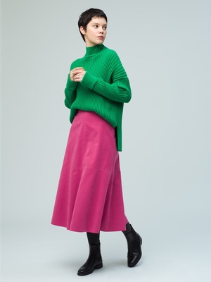 Eco Suede Flare Skirt 詳細画像 pink