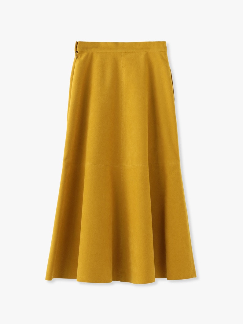 Eco Suede Flare Skirt 詳細画像 yellow 2