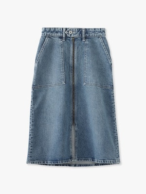 Denim Zip Skirt 詳細画像 blue