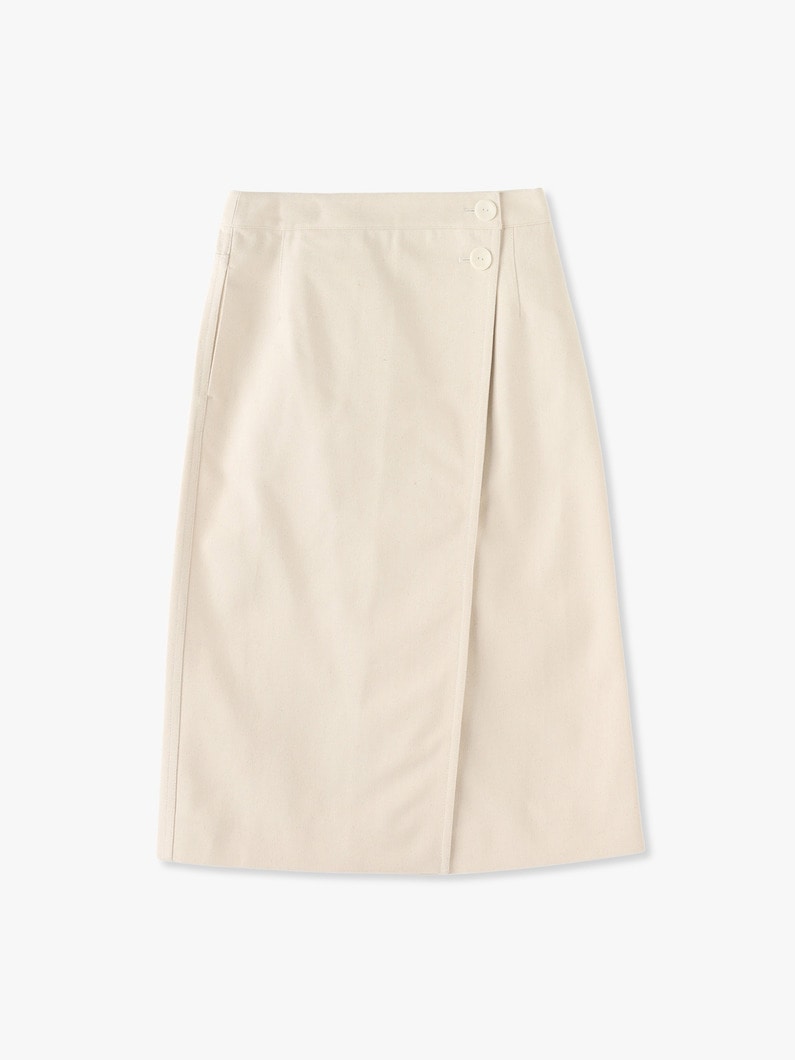 A Line Wrap Skirt (ivory) 詳細画像 ivory 1