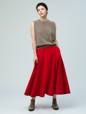 Wool Flare Skirt 詳細画像 lt red
