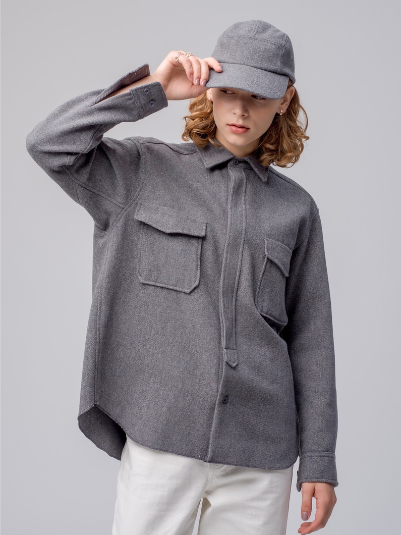CPO Wool Shirt 詳細画像 gray 1