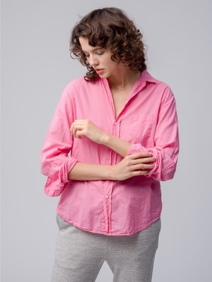 Eileen Botanical Dye Core Cotton Voile Shirt 詳細画像 pink