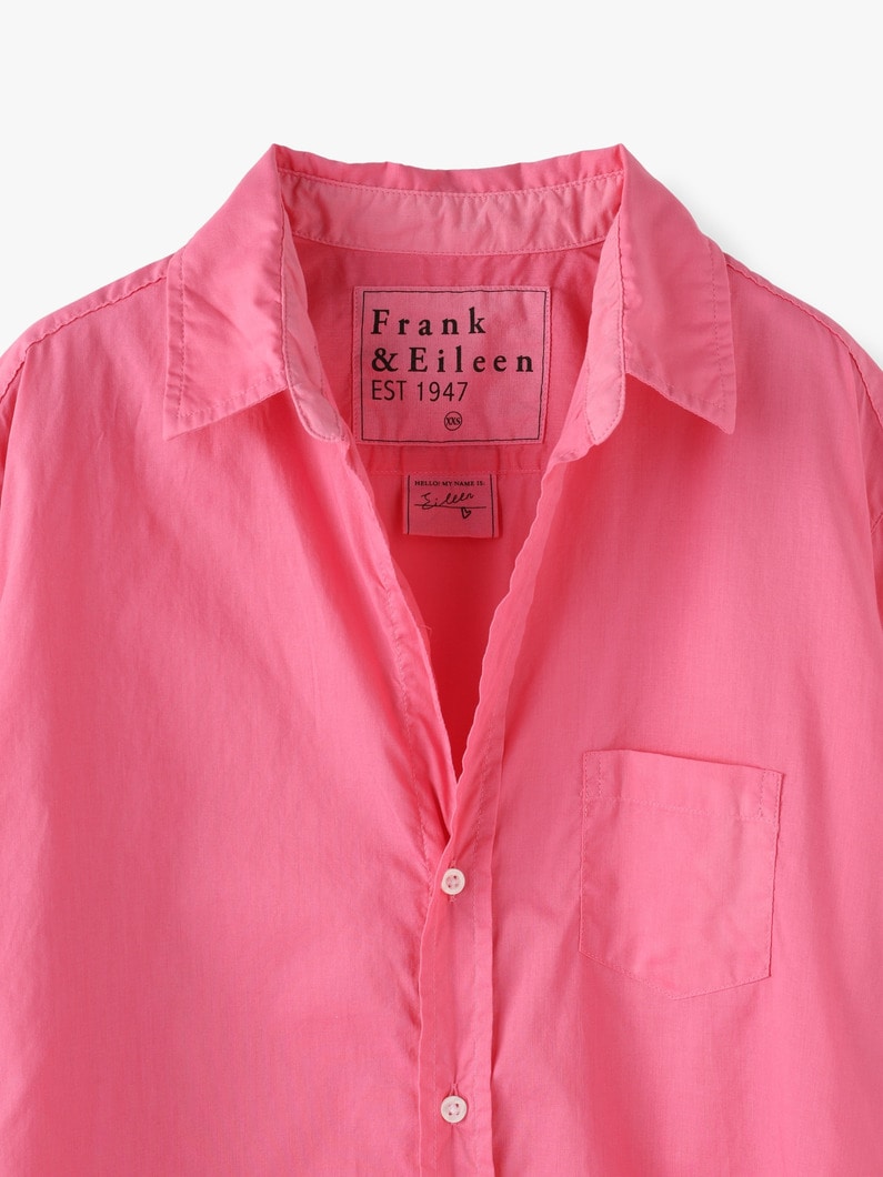 Eileen Botanical Dye Core Light Poplin Shirt 詳細画像 pink 4