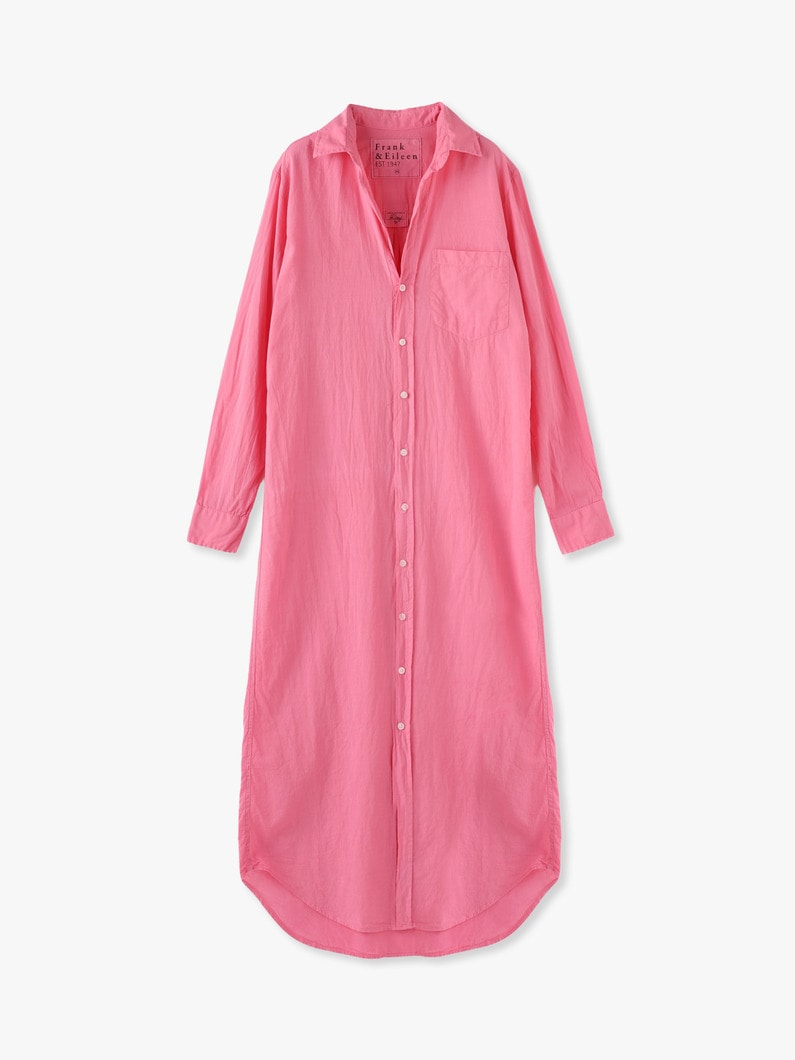 Rory Botanical Dye Organic Cotton Voile Shirt Dress 詳細画像 pink 1
