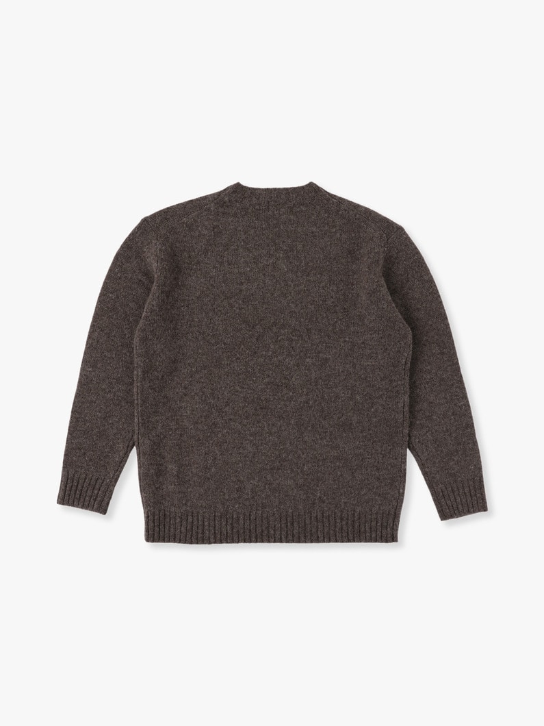 Wool Basic Knit Pullover 詳細画像 brown 3