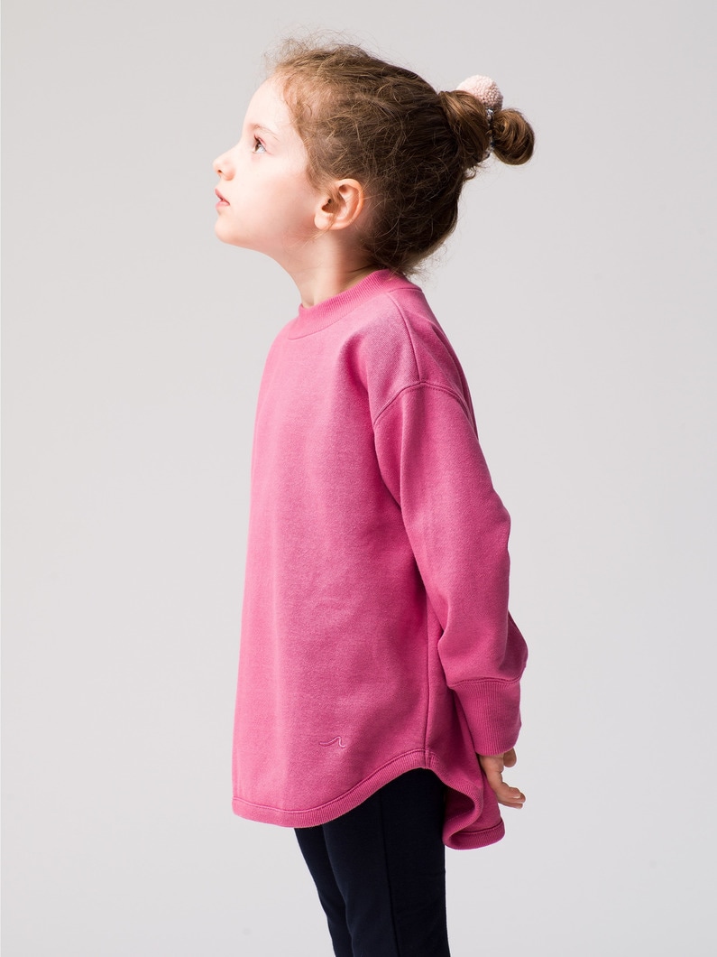 Cotton Mock Neck Pullover 詳細画像 pink 2