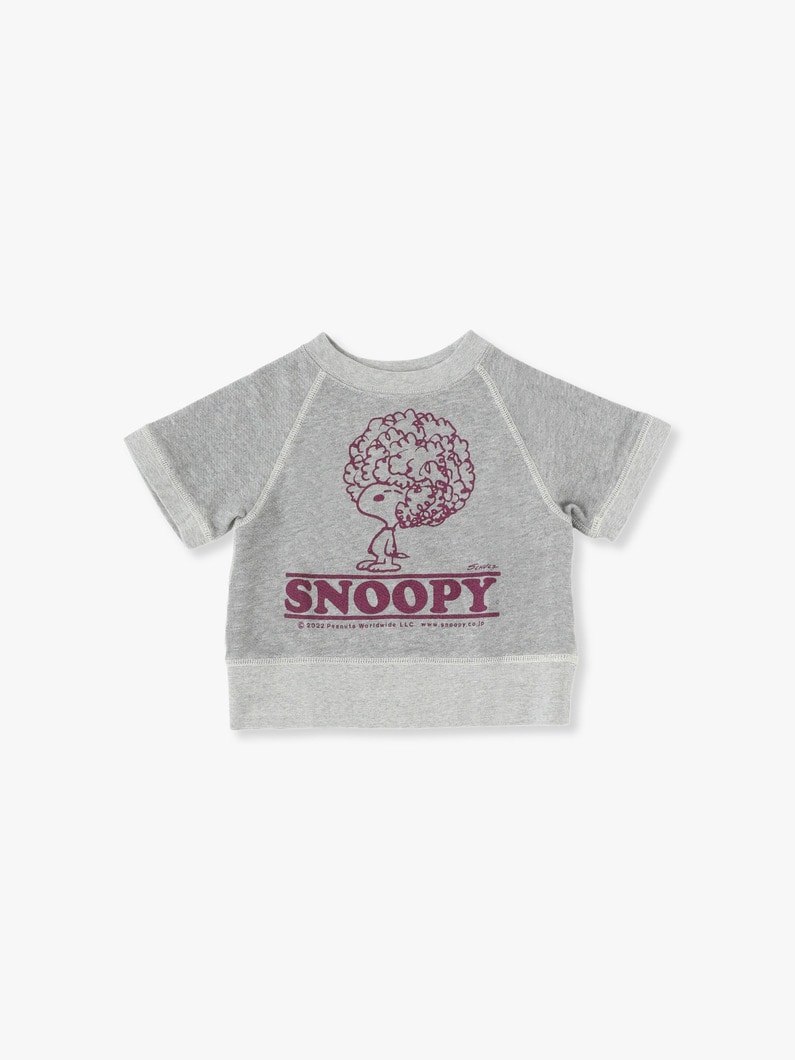 Afro Snoopy Print Sweat Shirt（black/purple） 詳細画像 purple 3