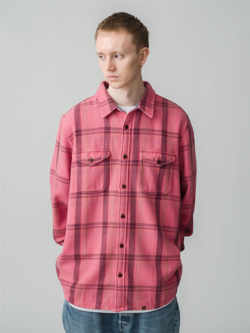 10 Years Washed Blanket Shirt 詳細画像 red