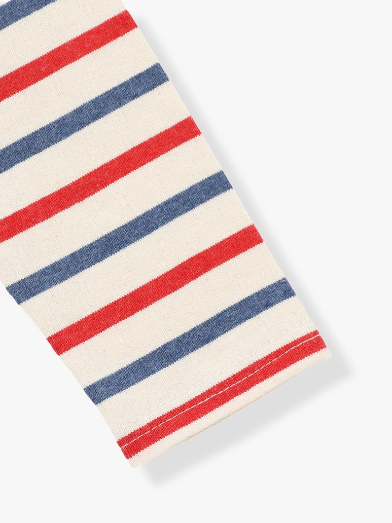 Striped Long Sleeve Tee (kids/multi/off white/blue) 詳細画像 off white 3