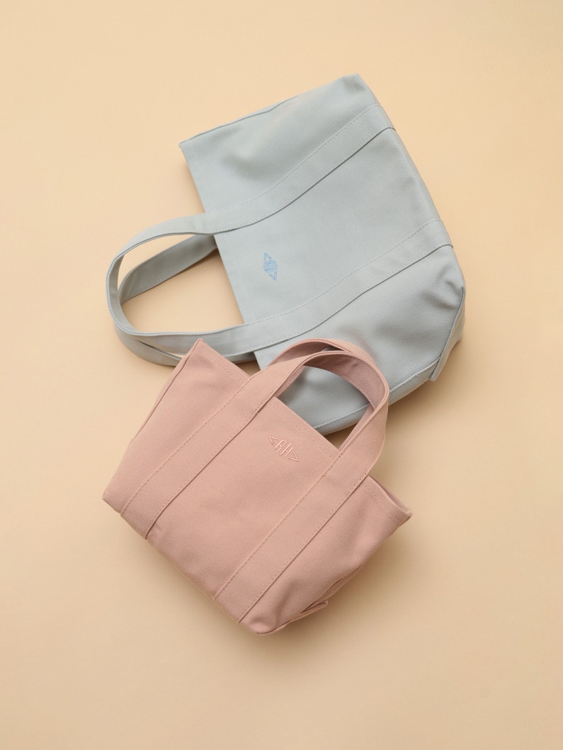Color Canvas Logo Tote Bag (light blue /dark pink / S) 詳細画像 light blue