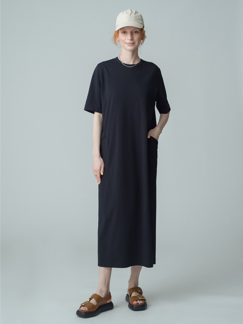 Recycle Polyester Jersey Dress 詳細画像 black 1