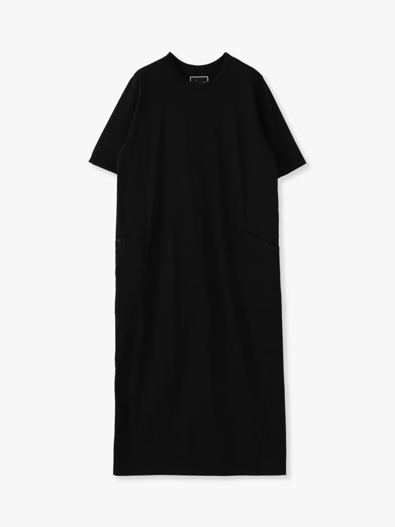 Recycle Polyester Jersey Dress 詳細画像 black 4