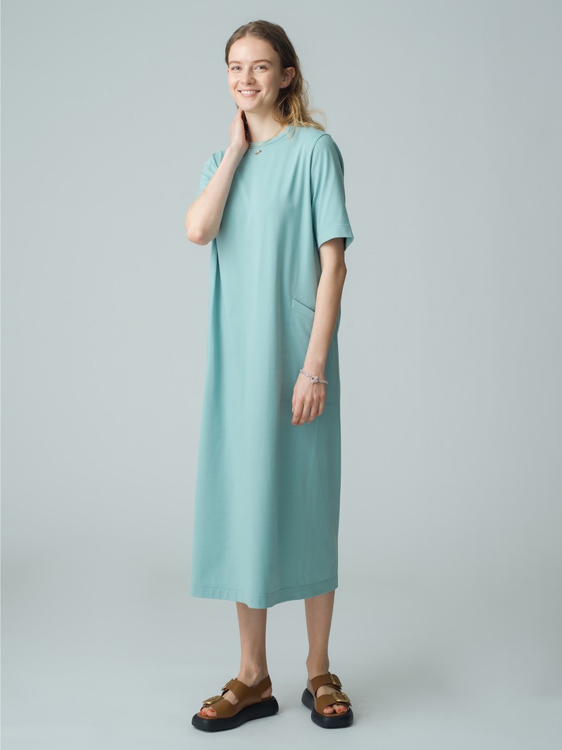 Recycle Polyester Jersey Dress 詳細画像 mint 1