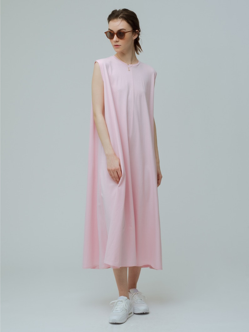 Suvin Cotton Sleeveless Dress 詳細画像 pink 1