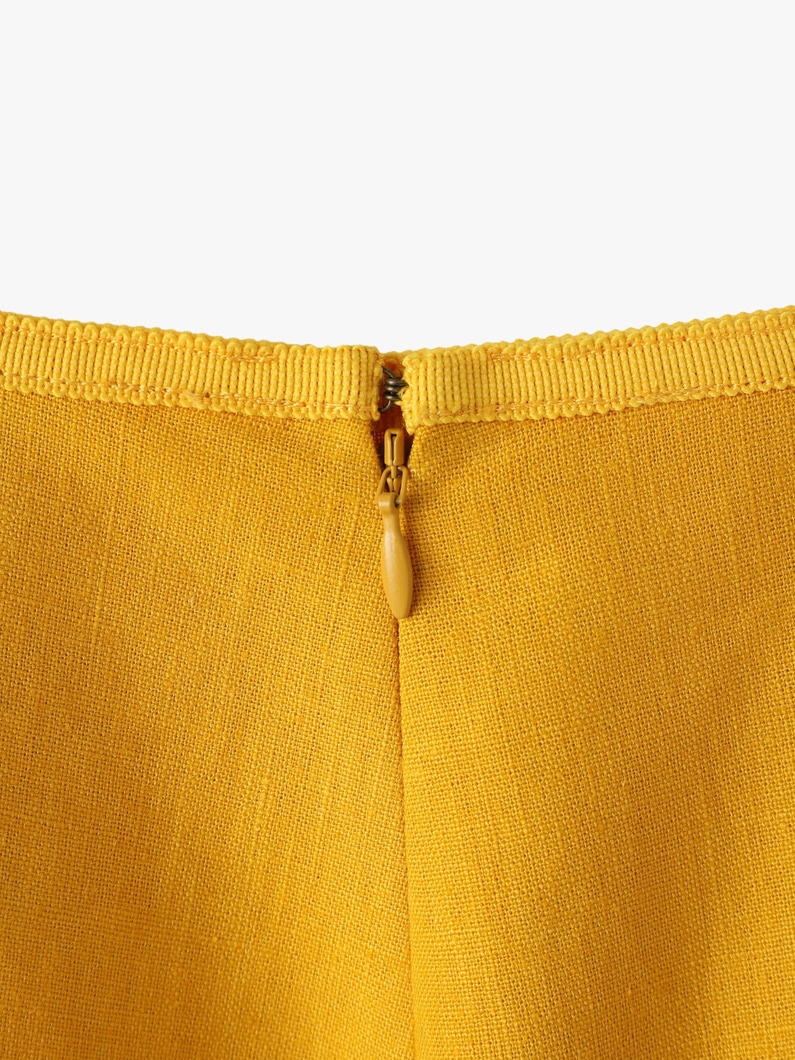 Linen Flared Skirt 詳細画像 brown 6