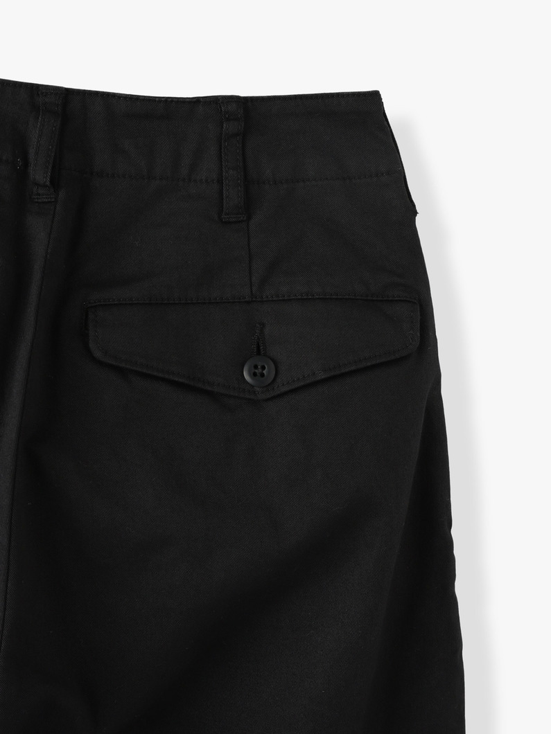 Wide Chino Pants (beige / black) 詳細画像 black 6