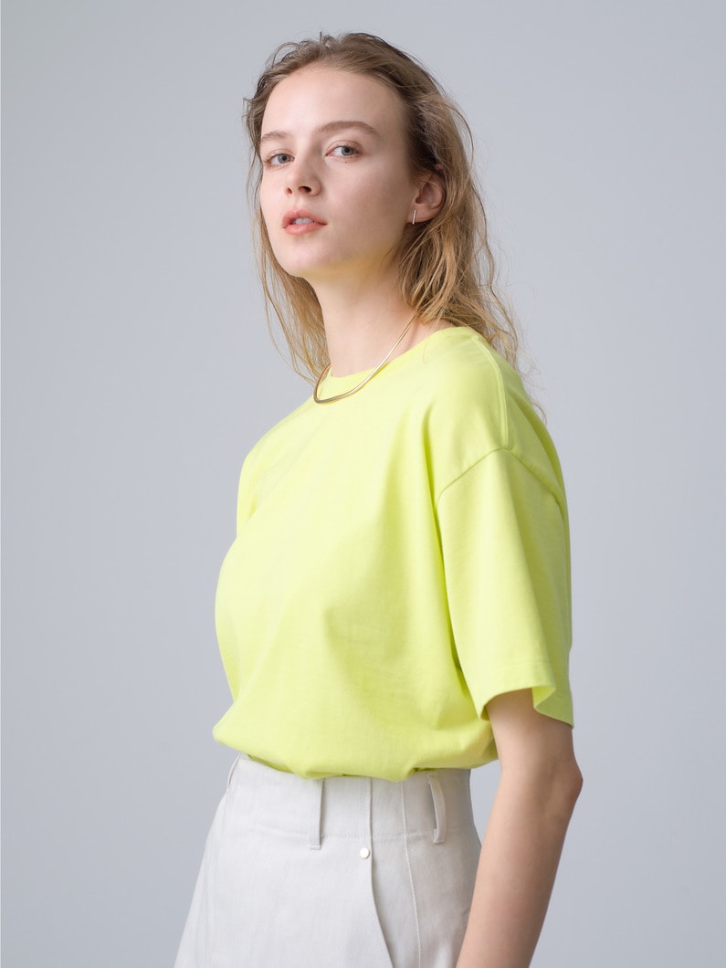 Luster Plaiting Tee 詳細画像 lime 1