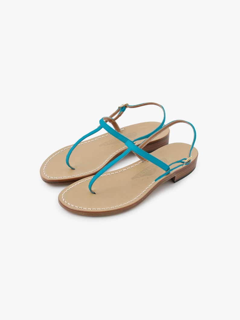 GAIL Leather Sandals (Pre-order) 詳細画像 turquoise 1