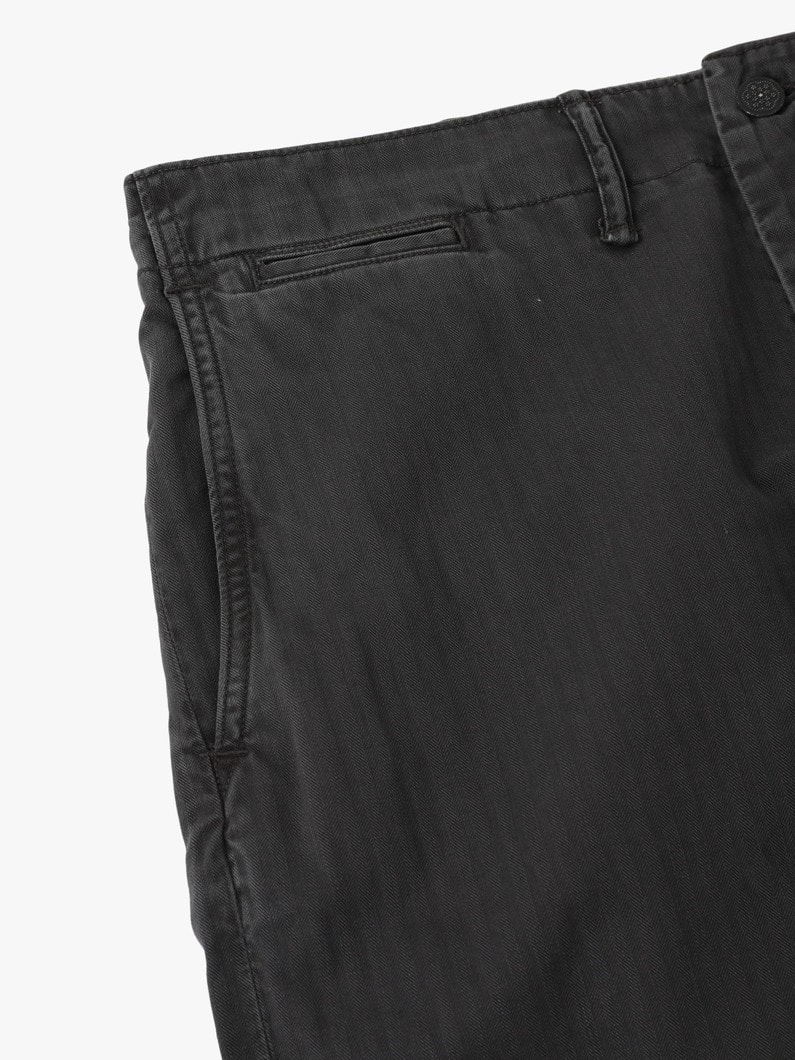 Field Chino Flat Front Cotton Pants 詳細画像 black 3