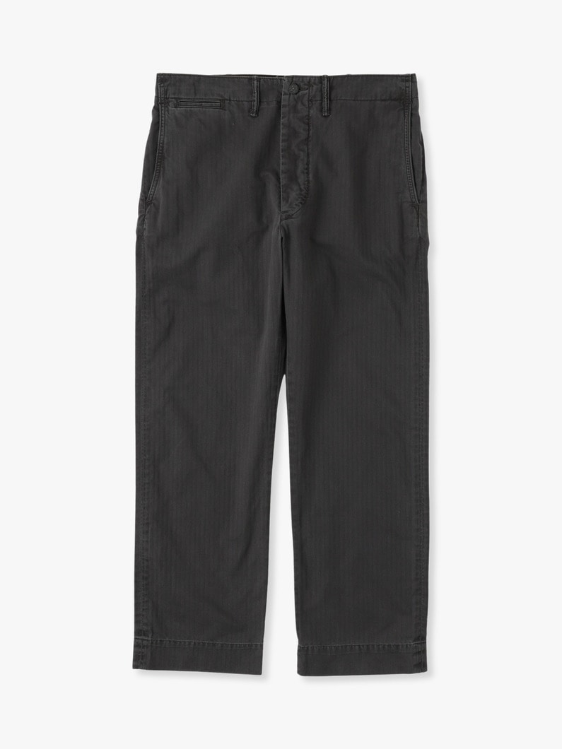 Field Chino Flat Front Cotton Pants 詳細画像 black 3