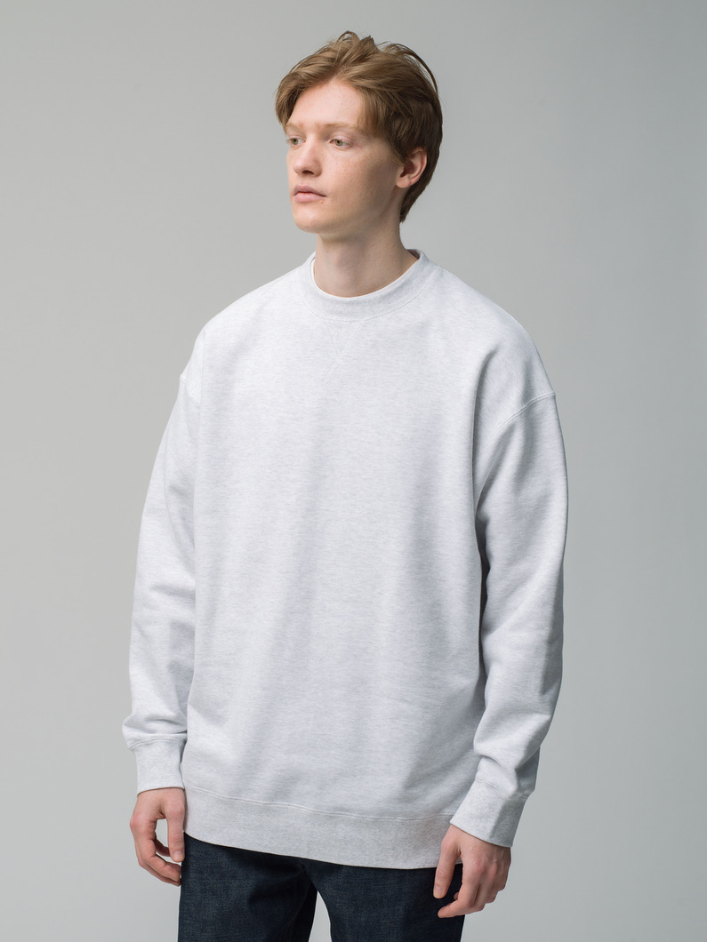Cotton Loopback Sweat Pullover 詳細画像 top gray 1