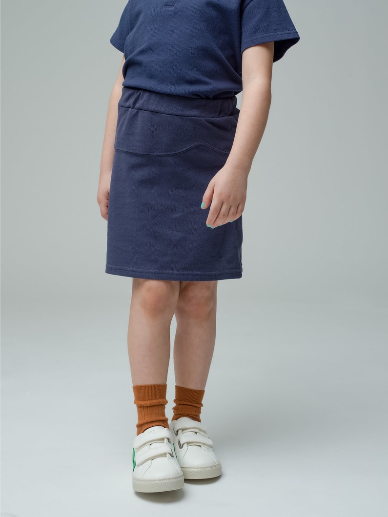Organic Cotton Skirt 詳細画像 navy 1