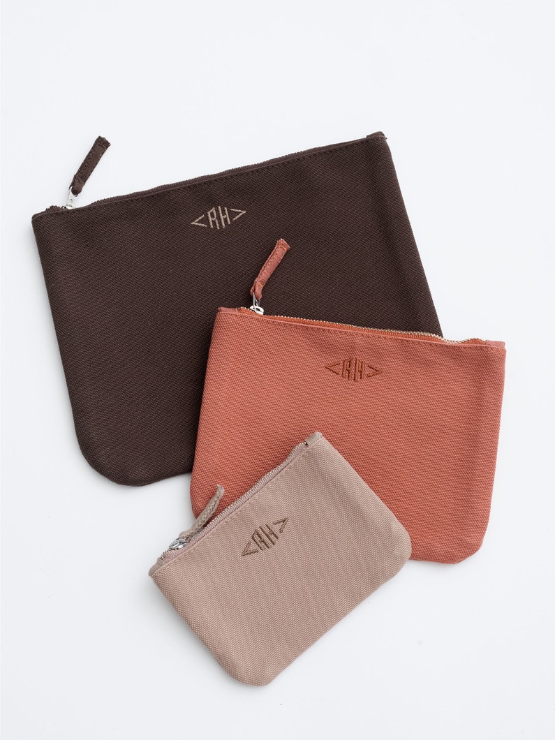 Color Canvas Logo Pouch（S） 詳細画像 light brown 4