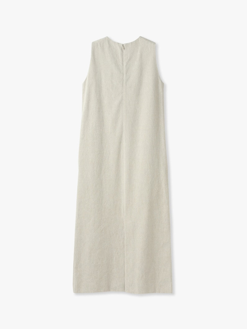 Cotton Linen Sleeveless Dress 詳細画像 beige 1