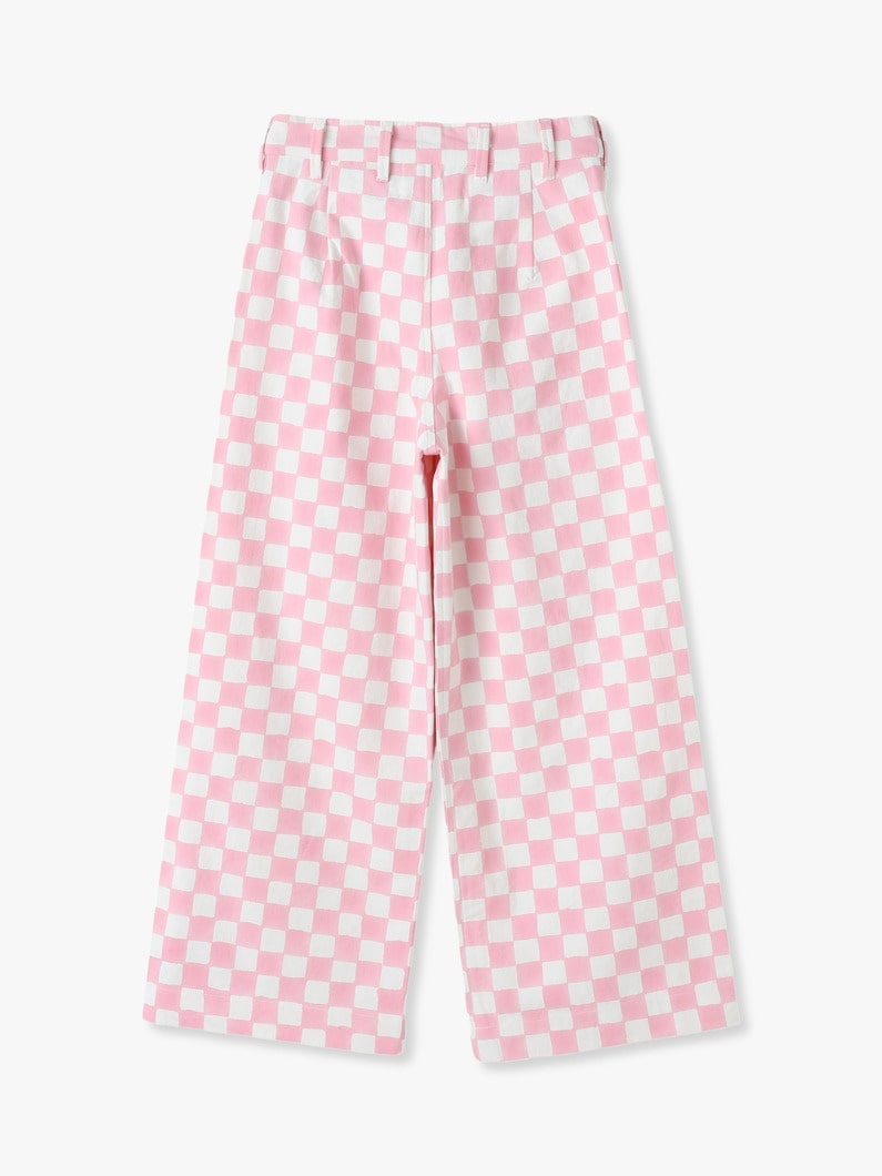 Candy Pink Checked Disco Pants 詳細画像 pink 1