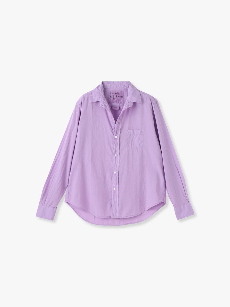 Eileen Italian Light Poplin Cotton Shirt  詳細画像 purple 5