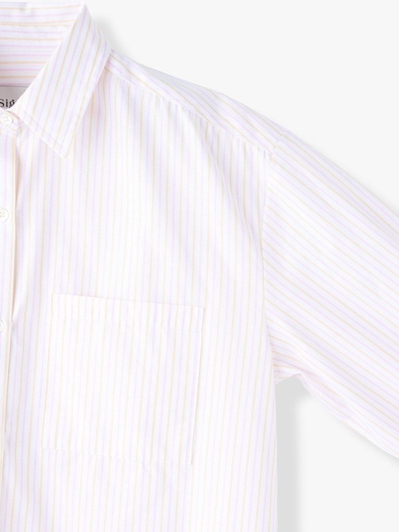 Leka Shirt (stripe) 詳細画像 purple 2