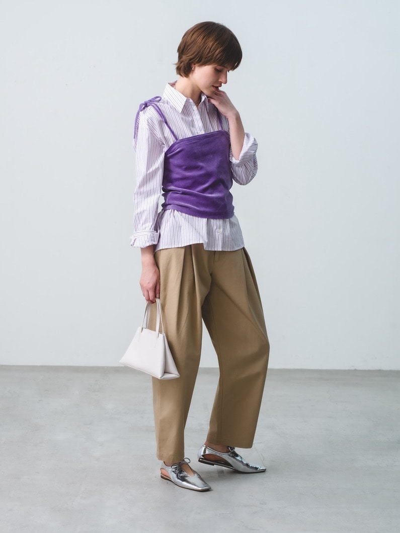 Leka Shirt (stripe) 詳細画像 purple 4