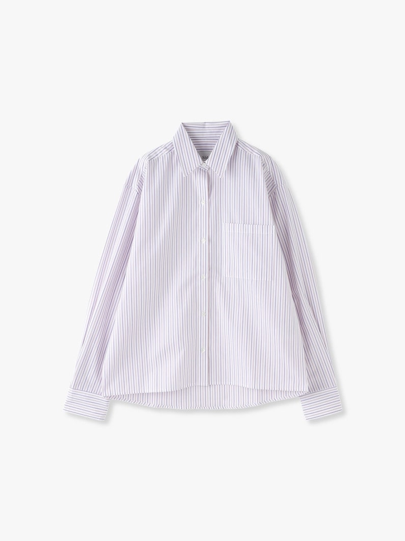 Leka Shirt (stripe) 詳細画像 purple 5