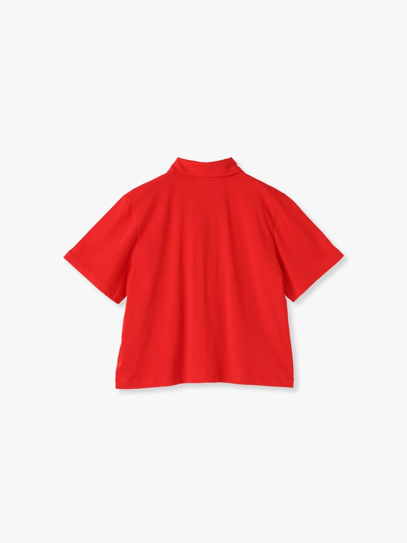 Round Collar Shirt (pink/red/black) 詳細画像 pink 1