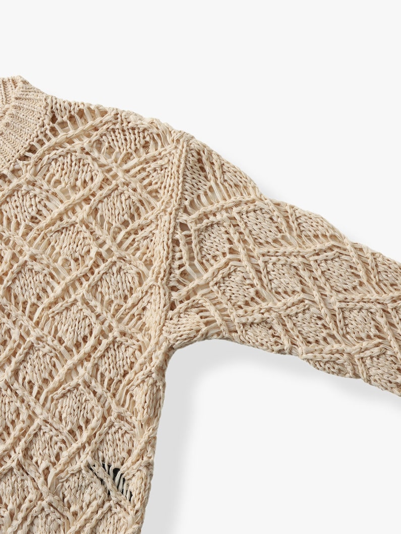 Joey Crochet Knit Top 詳細画像 ivory 2