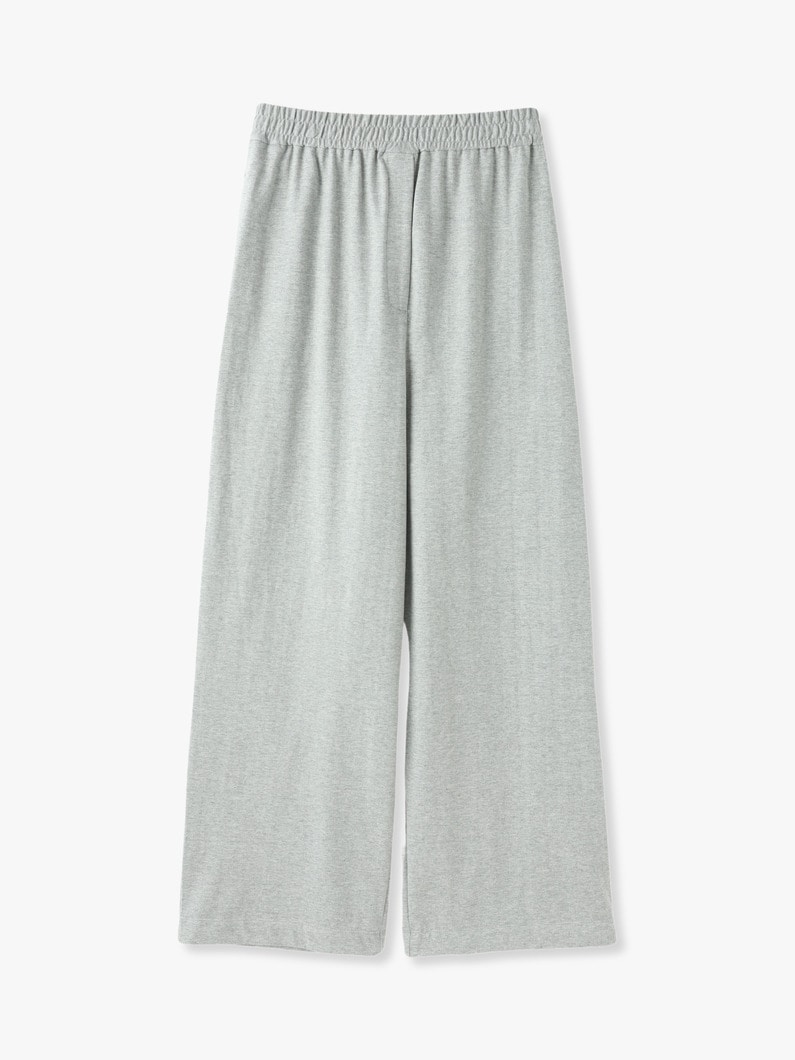 Organic High Gauge Cotton Knit Pants 詳細画像 top gray 1