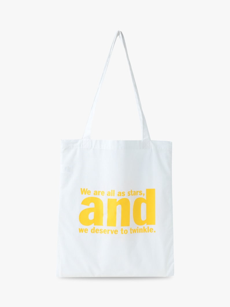 We Are All as Stars Tote Bag 詳細画像 yellow 1