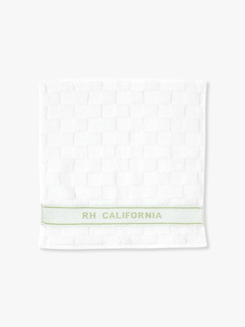 White Checkered Flag Towel Handkerchief 詳細画像 light green 1