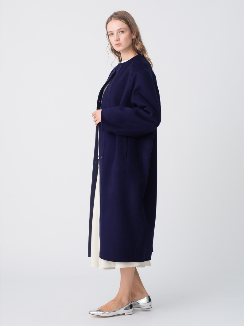 リュクスシャルムビーバー ミディアム コート 詳細画像 dark blue 2