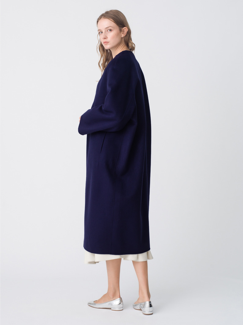 リュクスシャルムビーバー ミディアム コート 詳細画像 dark blue 3