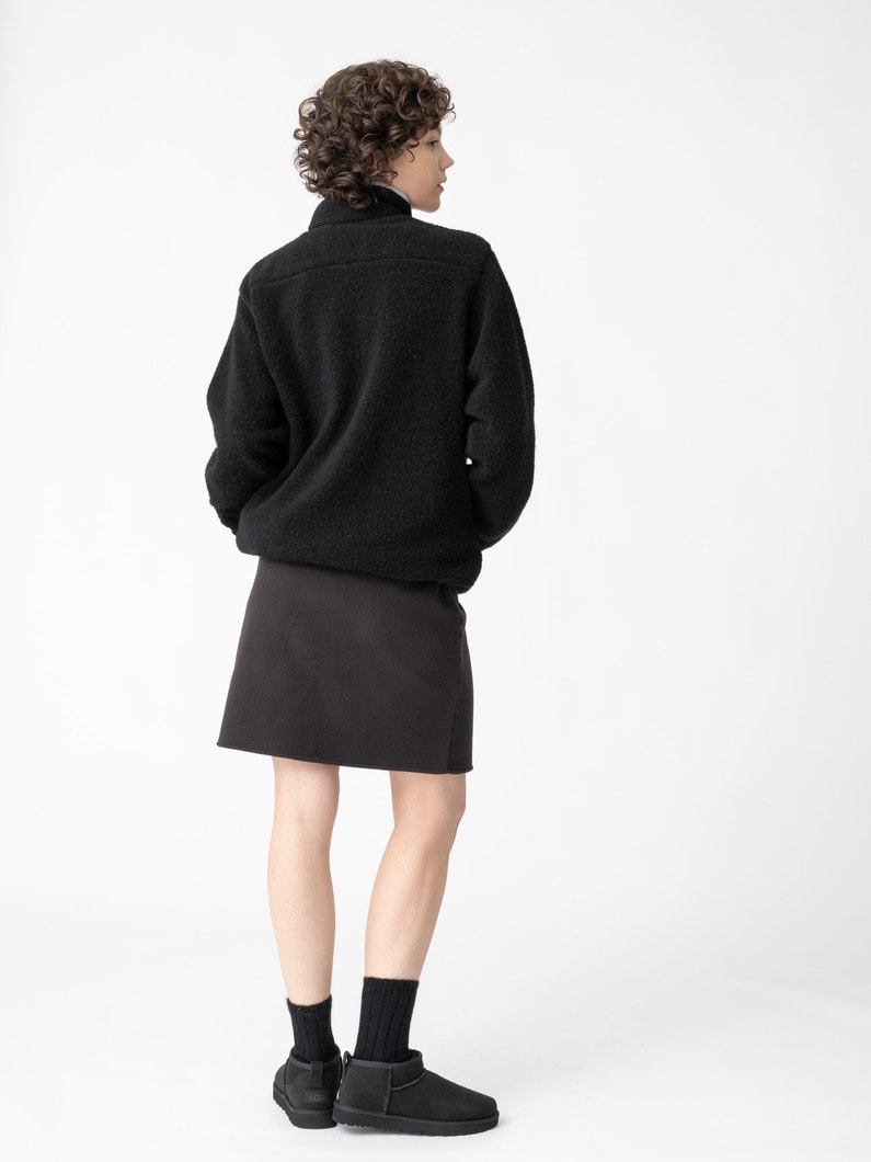 フリース フルジップ ジャケット 詳細画像 black 4