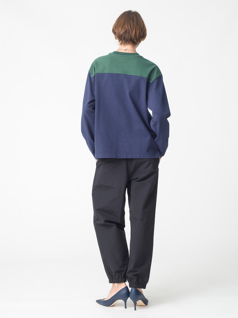 コットンナイロン ワークパンツ（ブラック/ネイビー） 詳細画像 black 2