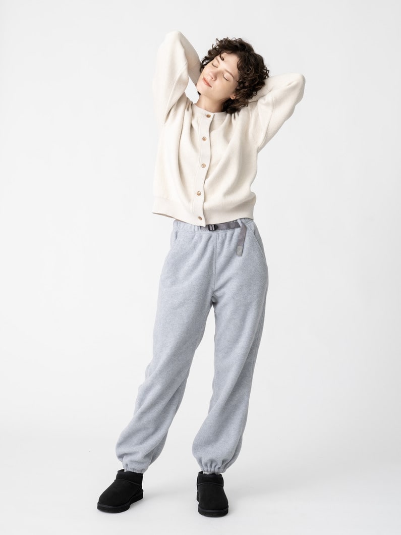 フリースパンツ（ブラック/チャコールグレー/ライトグレー） 詳細画像 light gray 3