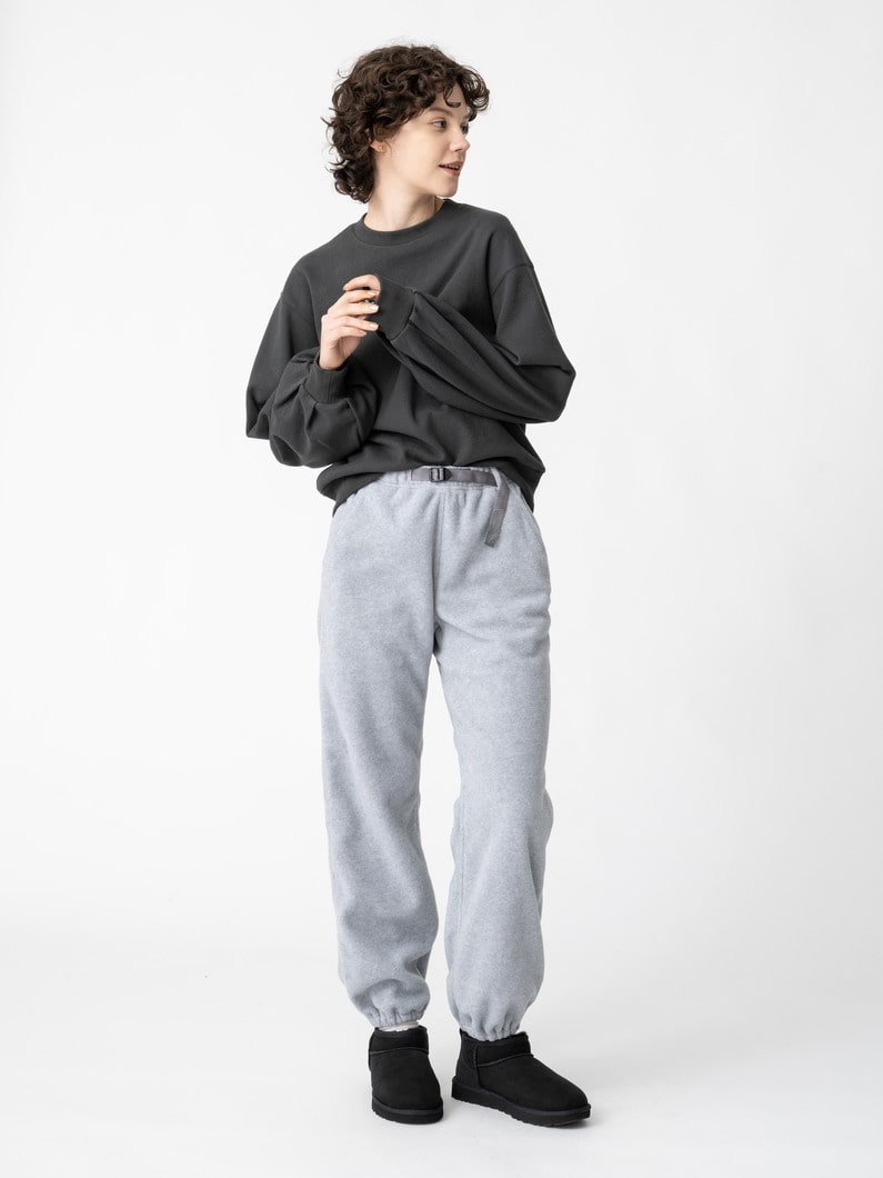 フリースパンツ（ブラック/チャコールグレー/ライトグレー） 詳細画像 light gray 5